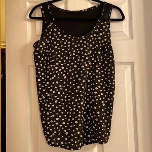 The Limited sleeveless polka dot top